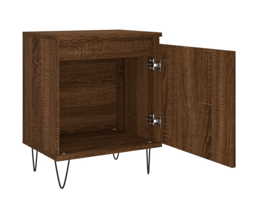 vidaXL naktsskapītis, ozolkoka krāsa, 40x30x50 cm, inženierijas koks