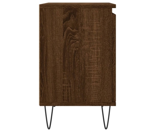 vidaXL naktsskapītis, ozolkoka krāsa, 40x30x50 cm, inženierijas koks