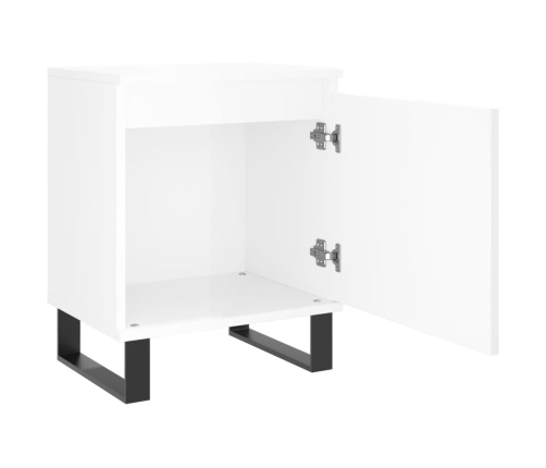 vidaXL naktsskapīši, 2 gab., balti, 40x30x50 cm, inženierijas koks