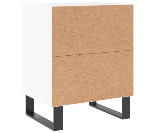 vidaXL naktsskapīši, 2 gab., balti, 40x30x50 cm, inženierijas koks