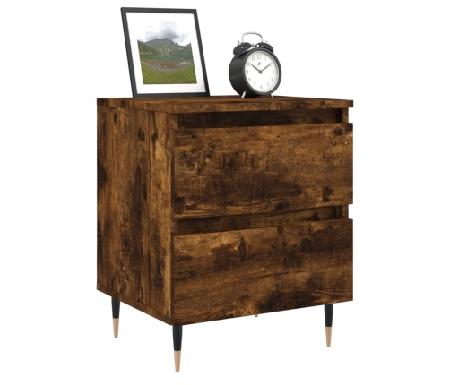 vidaXL naktsskapītis, ozolkoka krāsa, 40x35x50 cm, inženierijas koks