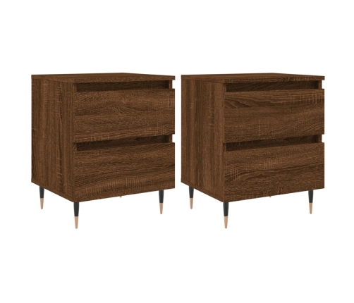 vidaXL naktsskapīši, 2 gab., ozolkoka, 40x35x50 cm, inženierijas koks