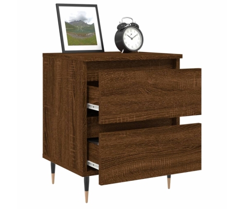 vidaXL naktsskapīši, 2 gab., ozolkoka, 40x35x50 cm, inženierijas koks