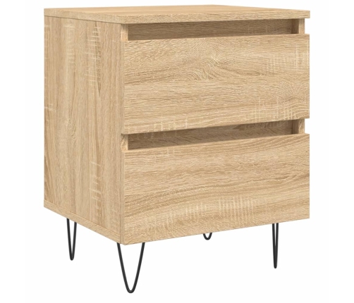 vidaXL naktsskapītis, ozolkoka krāsa, 40x35x50 cm, inženierijas koks