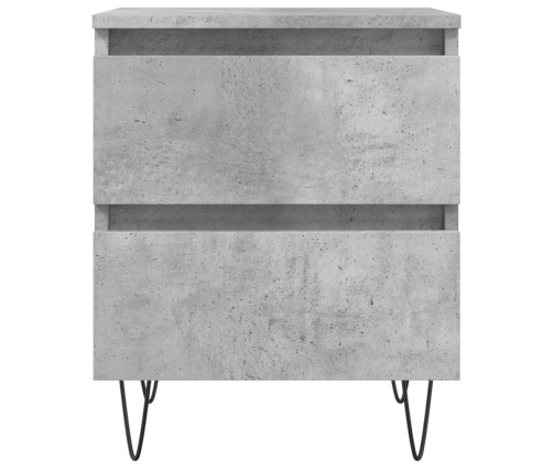 vidaXL naktsskapīši, 2 gab., pelēki, 40x35x50 cm, inženierijas koks