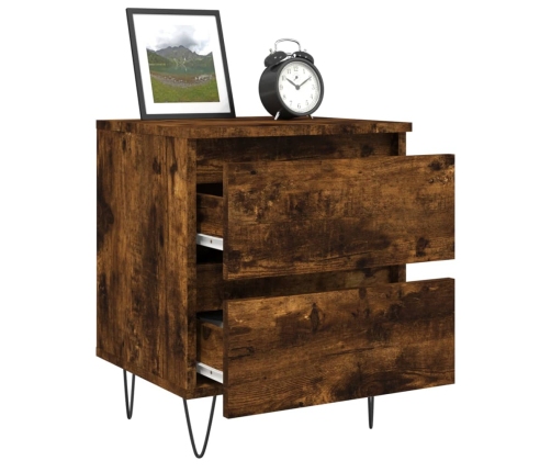 vidaXL naktsskapīši, 2 gab., ozolkoka, 40x35x50 cm, inženierijas koks