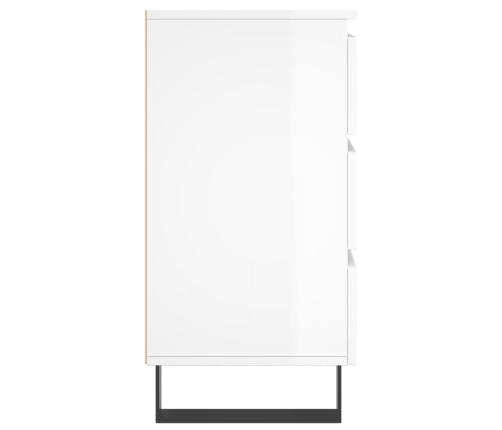 vidaXL naktsskapīši, 2 gab. spīdīgi balti 40x35x69cm inženierijas koks