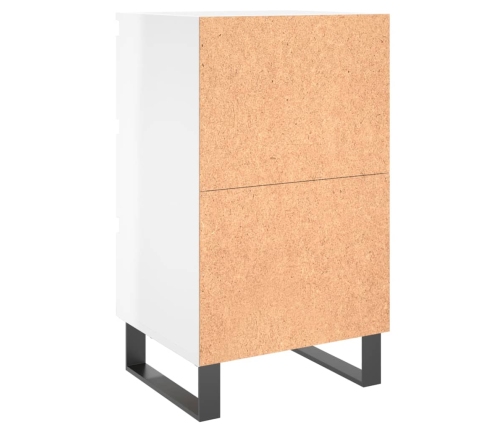 vidaXL naktsskapīši, 2 gab. spīdīgi balti 40x35x69cm inženierijas koks