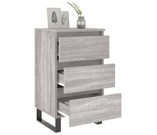 vidaXL naktsskapīši, 2 gab., pelēcīgi, 40x35x69 cm, inženierijas koks