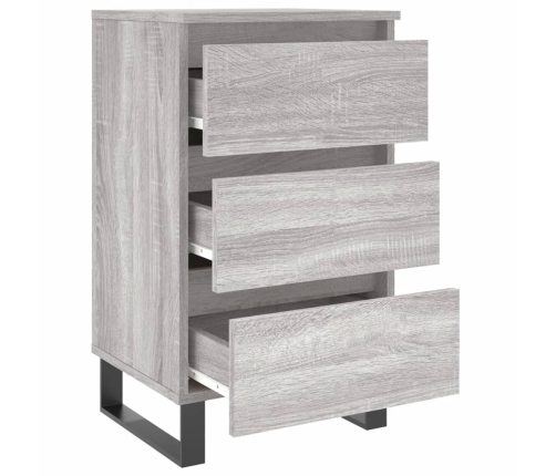 vidaXL naktsskapīši, 2 gab., pelēcīgi, 40x35x69 cm, inženierijas koks