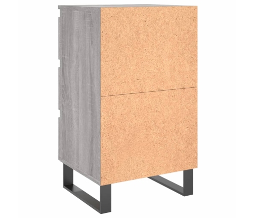 vidaXL naktsskapīši, 2 gab., pelēcīgi, 40x35x69 cm, inženierijas koks