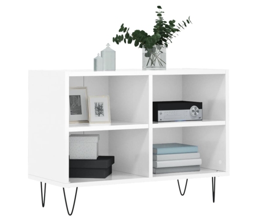 vidaXL TV skapītis, spīdīgi balts, 69,5x30x50 cm, inženierijas koks