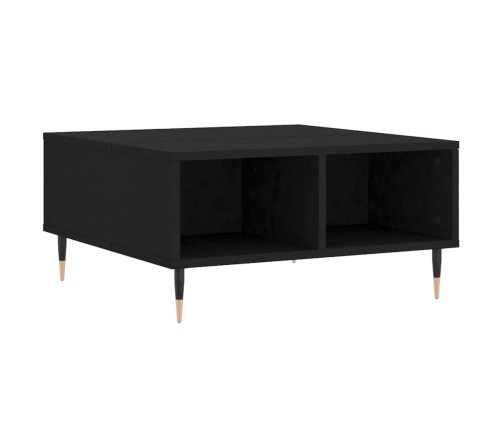 vidaXL kafijas galdiņš, melns, 60x60x30 cm, inženierijas koks