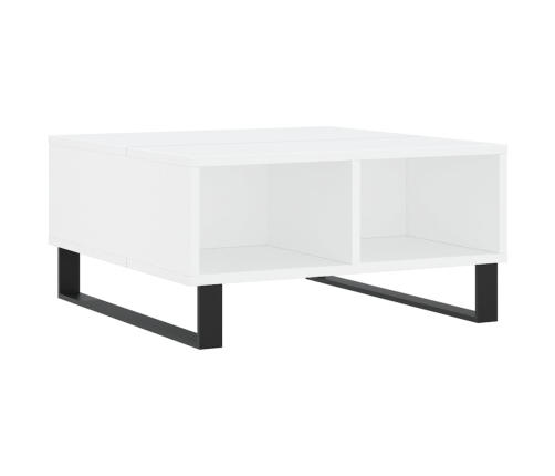 vidaXL kafijas galdiņš, balts, 60x60x30 cm, inženierijas koks