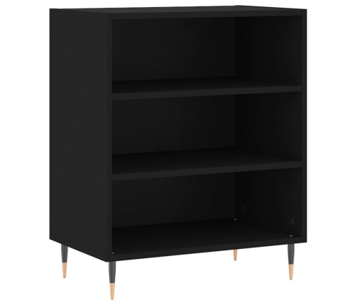 vidaXL plaukts, melns, 57x35x70 cm, inženierijas koks