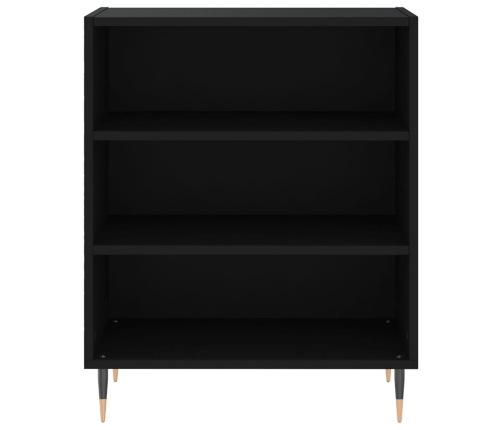 vidaXL plaukts, melns, 57x35x70 cm, inženierijas koks