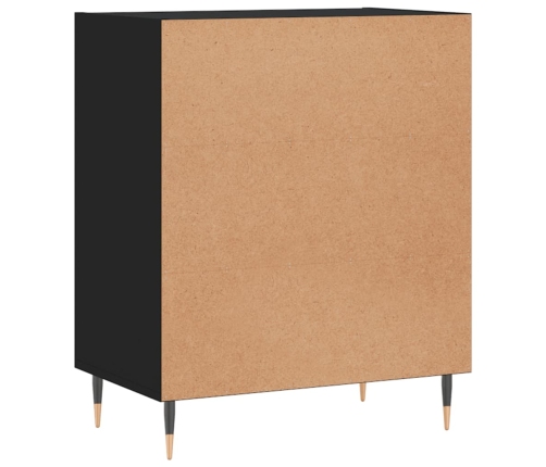 vidaXL plaukts, melns, 57x35x70 cm, inženierijas koks