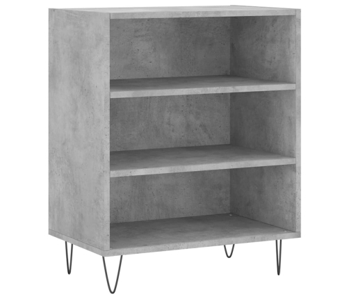 vidaXL kumode, betona pelēka, 57x35x70 cm, inženierijas koks