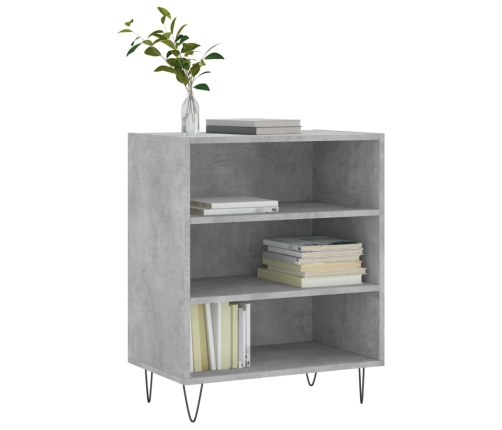 vidaXL kumode, betona pelēka, 57x35x70 cm, inženierijas koks