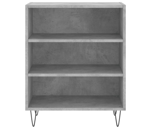 vidaXL kumode, betona pelēka, 57x35x70 cm, inženierijas koks