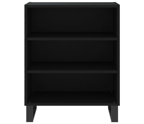 vidaXL plaukts, melns, 57x35x70 cm, inženierijas koks