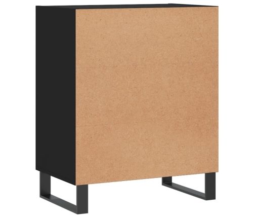 vidaXL plaukts, melns, 57x35x70 cm, inženierijas koks