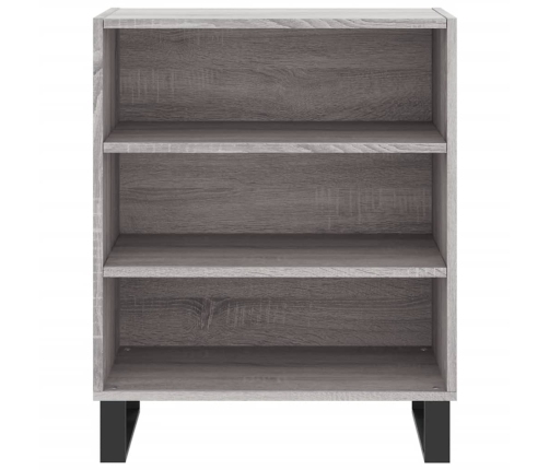 vidaXL kumode, pelēka ozolkoka, 57x35x70 cm, inženierijas koks