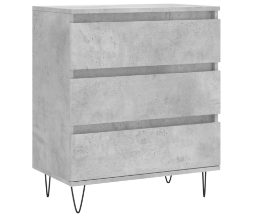 vidaXL plaukts, betona pelēks, 60x35x70 cm, inženierijas koks