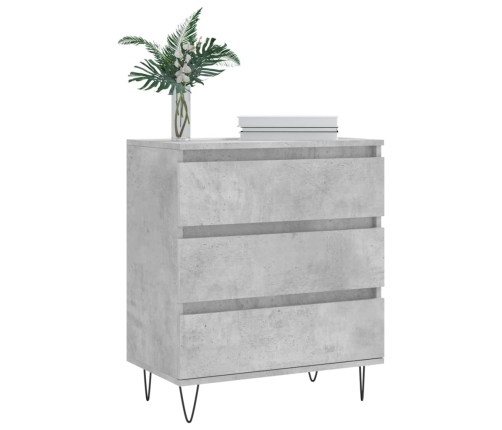 vidaXL plaukts, betona pelēks, 60x35x70 cm, inženierijas koks