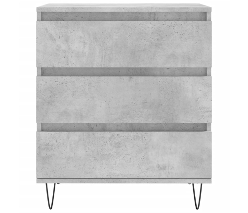 vidaXL plaukts, betona pelēks, 60x35x70 cm, inženierijas koks