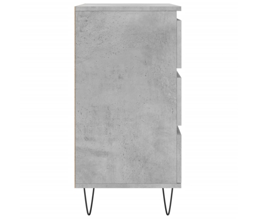 vidaXL plaukts, betona pelēks, 60x35x70 cm, inženierijas koks