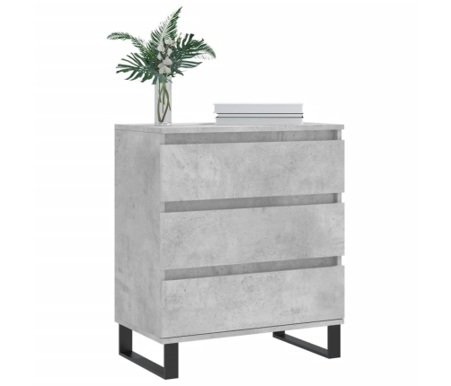 vidaXL plaukts, betona pelēks, 60x35x70 cm, inženierijas koks