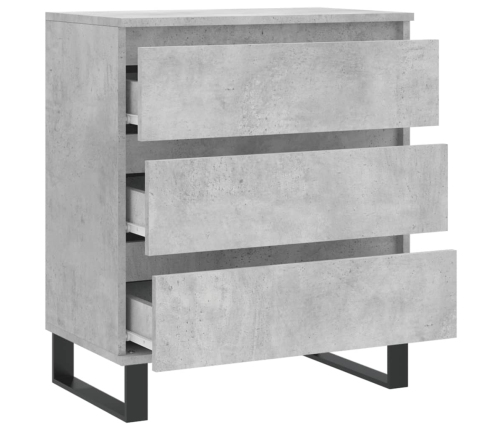 vidaXL plaukts, betona pelēks, 60x35x70 cm, inženierijas koks