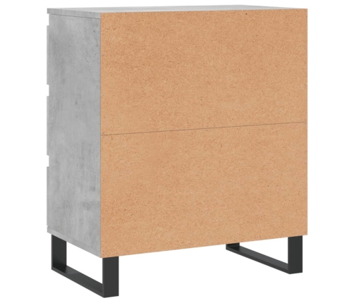 vidaXL plaukts, betona pelēks, 60x35x70 cm, inženierijas koks