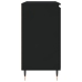 vidaXL kumode, melna, 104x35x70 cm, inženierijas koks