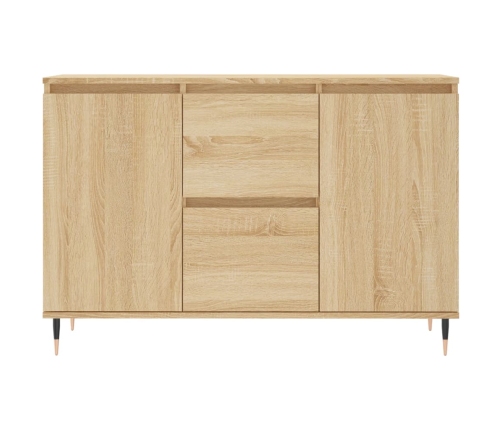 vidaXL kumode, ozolkoka krāsā, 104x35x70 cm, inženierijas koks