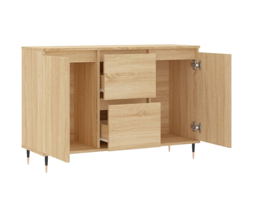 vidaXL kumode, ozolkoka krāsā, 104x35x70 cm, inženierijas koks