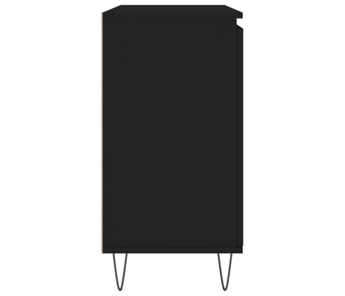 vidaXL kumode, melna, 104x35x70 cm, inženierijas koks