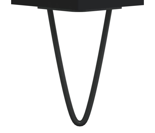 vidaXL kumode, melna, 104x35x70 cm, inženierijas koks