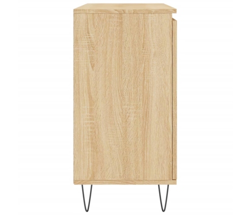 vidaXL kumode, ozolkoka krāsā, 104x35x70 cm, inženierijas koks