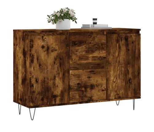 vidaXL kumode, ozolkoka krāsa, 104x35x70 cm, inženierijas koks