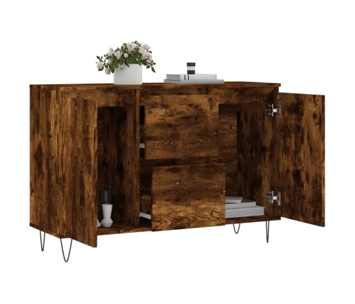 vidaXL kumode, ozolkoka krāsa, 104x35x70 cm, inženierijas koks