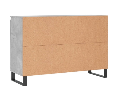 vidaXL kumode, betona pelēka, 104x35x70 cm, inženierijas koks