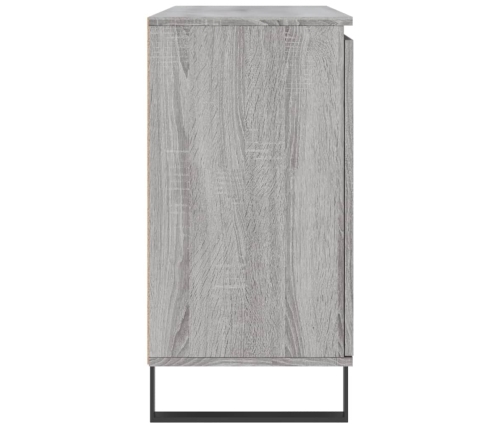 vidaXL kumode, pelēka ozolkoka, 104x35x70 cm, inženierijas koks