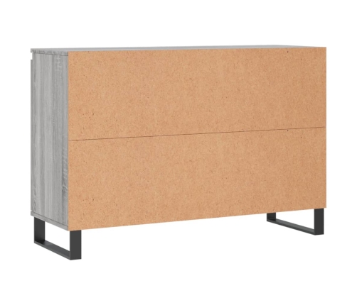 vidaXL kumode, pelēka ozolkoka, 104x35x70 cm, inženierijas koks