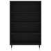 vidaXL augstais skapītis, melns, 57x35x90 cm, inženierijas koks