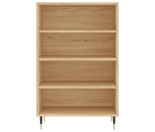 vidaXL augstais skapītis, koka krāsa, 57x35x90 cm, inženierijas koks