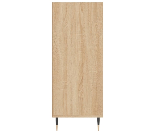 vidaXL augstais skapītis, koka krāsa, 57x35x90 cm, inženierijas koks