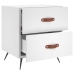 vidaXL naktsskapīši, 2 gab., balti, 40x35x47,5 cm, inženierijas koks