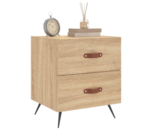 vidaXL naktsskapīši, 2 gb., ozolkoka, 40x35x47,5 cm, inženierijas koks